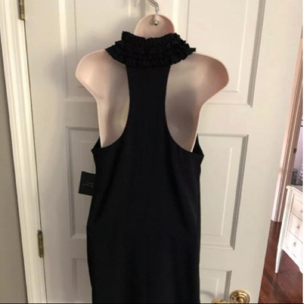 Robert Rodriguez Silk Ruffle Neck Cocktail Mini Halter Racerback Dress holiday - Picture 4 of 15